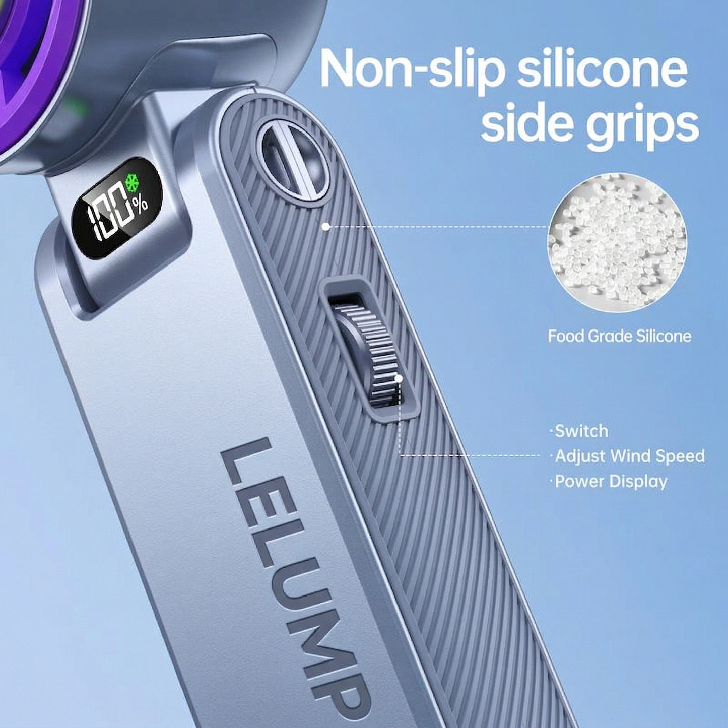 Portable Ice Fan: Instant Chill, Anywhere! 💨🔋 Adjustable Speeds, Long-lasting Power.