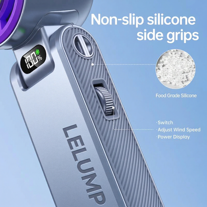 Portable Ice Fan: Instant Chill, Anywhere! 💨🔋 Adjustable Speeds, Long-lasting Power.